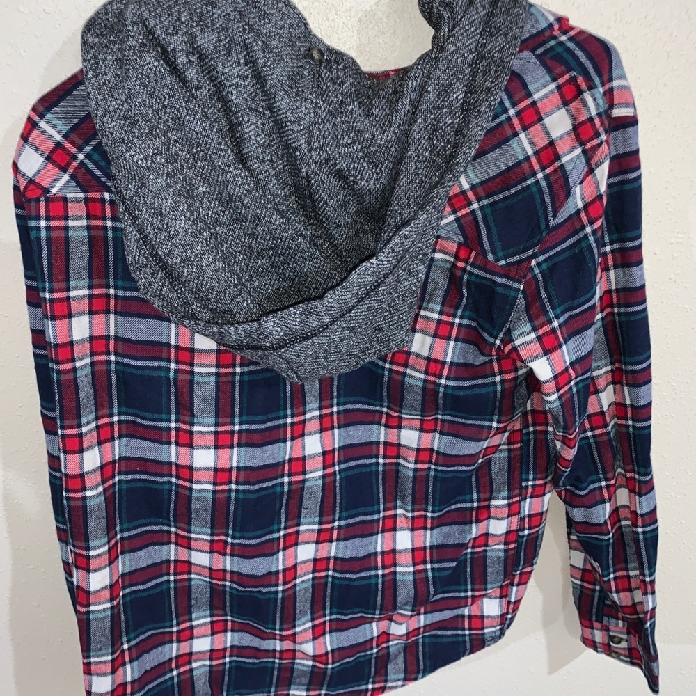 Flannel hoodie